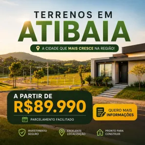 Lote/Terreno à venda, 500m² no Usina, Atibaia