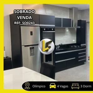 Sobrado com 3 Quartos à venda, 252m² no Olímpico, São Caetano do Sul
