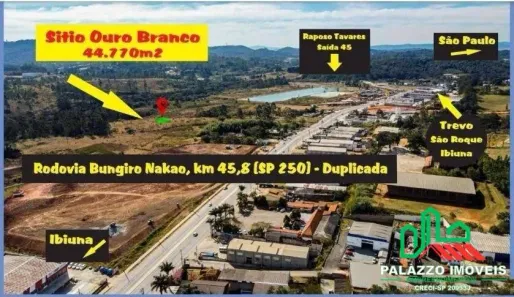 Lote/Terreno à venda, 44771m² no Centro, Vargem Grande Paulista