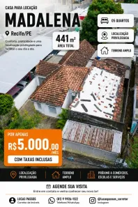 Apartamento com 5 Quartos para alugar, 411m² no Madalena, Recife