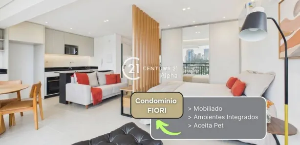 Apartamento com 1 Quarto para alugar, 46m² no Dezoito do Forte Empresarial/Alphaville., Barueri
