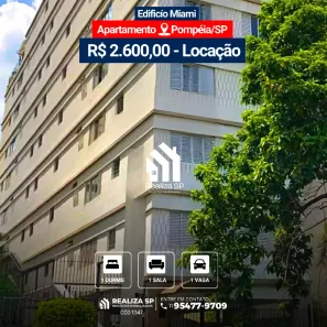 Apartamento com 1 Quarto para alugar, 48m² no Perdizes, São Paulo