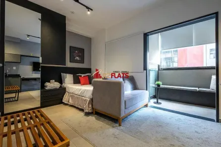 Flat com 1 Quarto para alugar, 32m² no Pinheiros, São Paulo