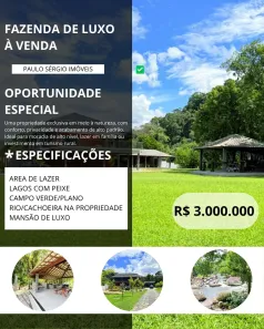 Fazenda/Sítio com 5 Quartos à venda, 4000m² no Área Rural de Cachoeiras de Macacu, Cachoeiras de Macacu