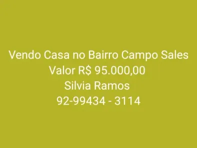 Casa com 3 Quartos à venda, 160m² no Tarumã, Manaus