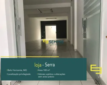 Ponto Comercial para alugar, 100m² no Serra, Belo Horizonte