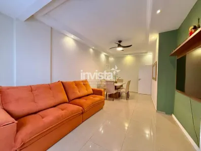 Apartamento com 3 Quartos para alugar, 126m² no Gonzaga, Santos