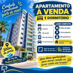 Apartamento com 1 Quarto à venda, 52m² no Aviação, Praia Grande