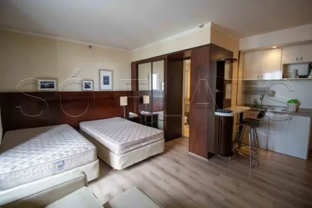 Flat com 1 Quarto para alugar, 28m² no Itaim Bibi, São Paulo