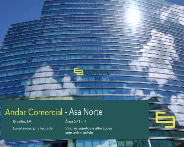 Imóvel Comercial para alugar, 571m² no Asa Norte, Brasília