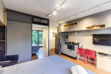 Kitnet com 1 Quarto à venda, 34m² no Indianópolis, São Paulo