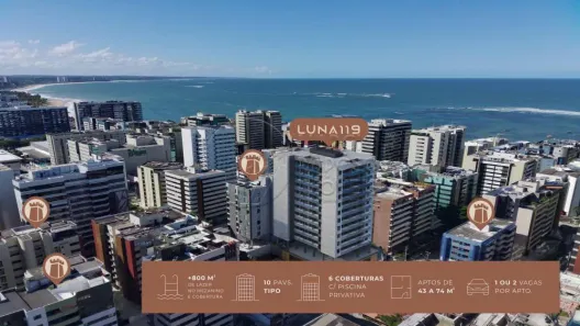 Apartamento com 1 Quarto à venda, 43m² no Jatiúca, Maceió