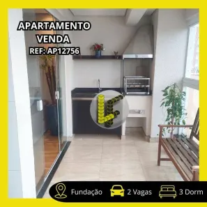 Apartamento com 3 Quartos à venda, 92m² no Fundação, São Caetano do Sul