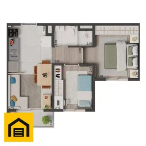 Apartamento com 2 Quartos à venda, 34m² no Vila Nair, São Paulo