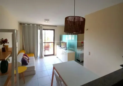 Apartamento com 1 Quarto para alugar, 40m² no Cumbuco, Caucaia