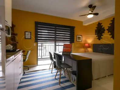 Apartamento com 1 Quarto para alugar, 24m² no República, São Paulo