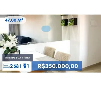 Apartamento com 2 Quartos à venda, 47m² no Rio Pequeno, São Paulo