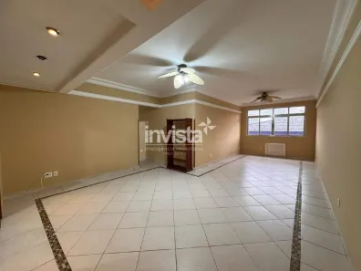Apartamento com 3 Quartos para alugar, 136m² no Boqueirão, Santos