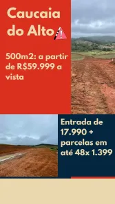 Lote/Terreno à venda, 500m² no Altos de Caucaia (Caucaia do Alto), Cotia