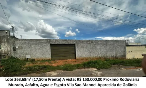 Lote/Terreno à venda, 363m² no Vila São Manoel, Aparecida de Goiânia
