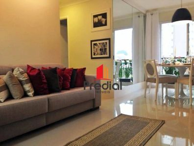 Apartamento com 2 Quartos para venda ou aluguel, 70m² no Vila Valparaíso, Santo André