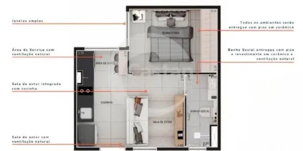 Apartamento com 1 Quarto à venda, 27m² no Vila Prudente, São Paulo