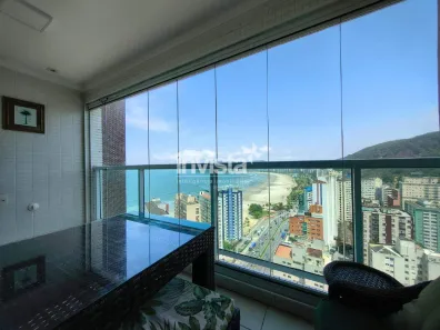 Apartamento com 2 Quartos para alugar, 77m² no José Menino, Santos