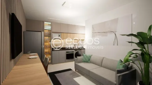Flat com 1 Quarto à venda, 36m² no Loteamento Residencial Pequis, Uberlândia