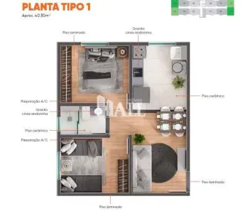 Casa com 2 Quartos à venda, 40m² no Residencial Ary Attab, São José do Rio Preto