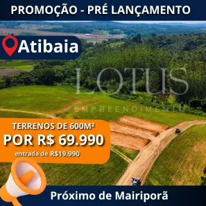 Lote/Terreno à venda, 600m² no Centro, Atibaia
