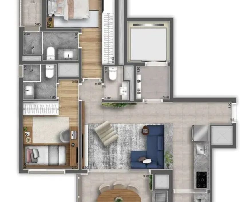 GAIA IBIRAPUERA - APARTAMENTOS no Vila Clementino, São Paulo