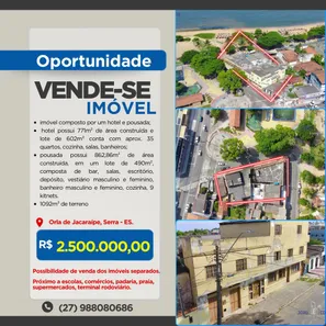 Imóvel Comercial com 35 Quartos à venda, 1092m² no Parque Jacaraípe, Serra