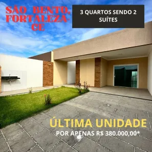Casa com 3 Quartos à venda, 120m² no São Bento, Fortaleza