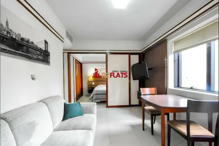 Flat com 1 Quarto à venda, 45m² no Cidade Monções, São Paulo