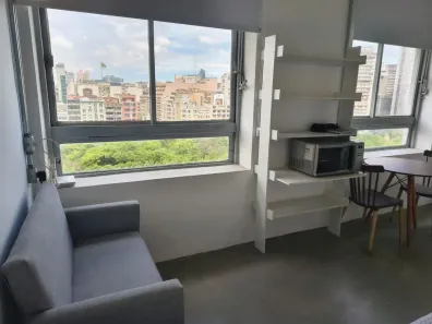 Apartamento com 1 Quarto para alugar, 31m² no República, São Paulo
