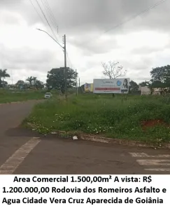 Lote/Terreno à venda, 1500m² no Cidade Vera Cruz, Aparecida de Goiânia