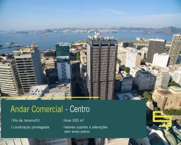 Imóvel Comercial para alugar, 300m² no Centro, Rio de Janeiro