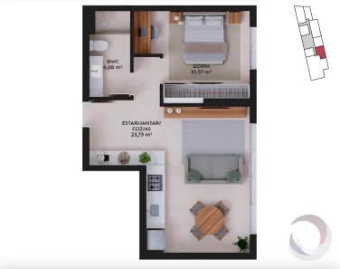Apartamento com 1 Quarto à venda, 44m² no Pedra Branca, Palhoça