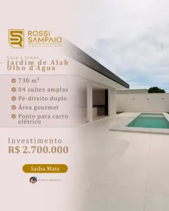 Casa de Condomínio com 4 Quartos à venda, 360m² no Olho D'Água, São Luís