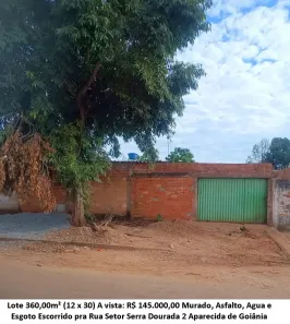 Lote/Terreno à venda, 360m² no Setor Serra Dourada - 2ª Etapa, Aparecida de Goiânia