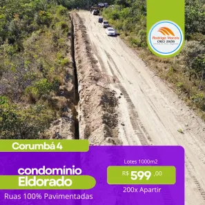 Lote/Terreno à venda, 1000m² no Jardim Brasília II, Águas Lindas de Goiás