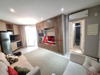 Apartamento com 1 Quarto para alugar, 46m² no Pompéia, Santos
