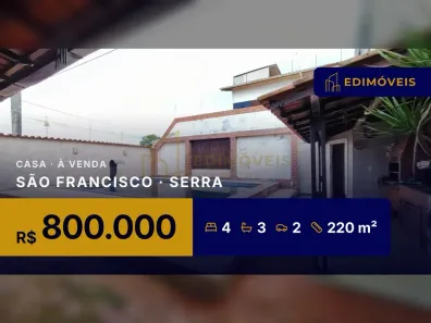Casa com 4 Quartos à venda, 220m² no São Francisco, Serra