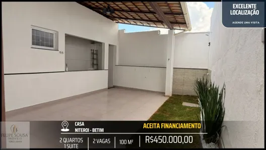 Casa com 2 Quartos à venda, 100m² no Niterói, Betim