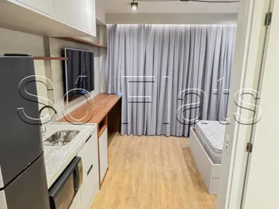 Flat com 1 Quarto para alugar, 25m² no Santo Amaro, São Paulo