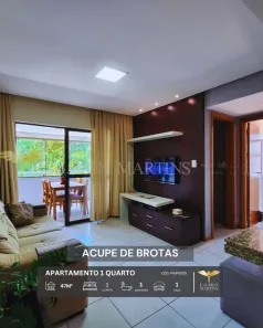 Apartamento com 1 Quarto à venda, 47m² no Acupe, Salvador
