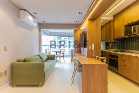 Apartamento com 1 Quarto para alugar, 50m² no Jardim das Acácias, São Paulo