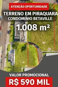 Lote/Terreno à venda, 1008m² no Vila Fuck, Piraquara