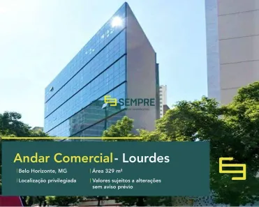 Sala Comercial à venda, 327m² no Lourdes, Belo Horizonte