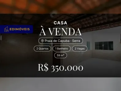 Casa com 2 Quartos à venda, 59m² no Praia de Capuba, Serra